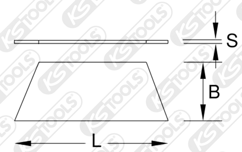 Set lame trapezoidale, cutter KSTOOLS KS907.2206