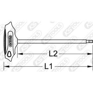 ERGOTORQUEplus® T handle RIBE profile extra long, 6 mm