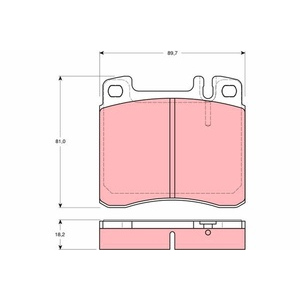 Kit de plaquettes de frein, frein à disque