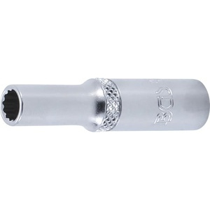 Douille 12 pans, profonde - Carré 1/4" - SW 6 mm