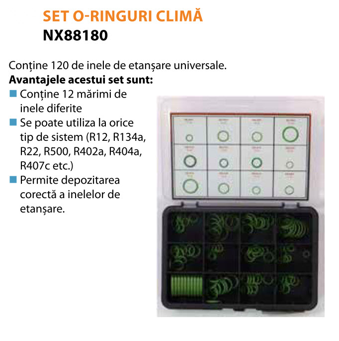 SET O-RING-URI CLIMA REFRIG NX88180