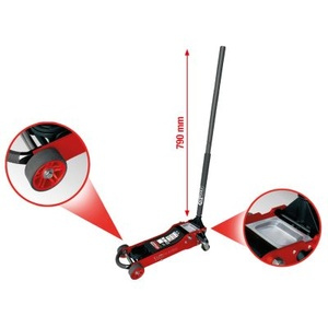 SlimPOWER hydraulic aluminium trolley jack 2 t