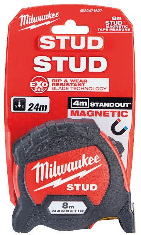 Stud magnat. Banda de masura 8 m / 33 mm - 1 buc MILWAUKEE MW4932471627