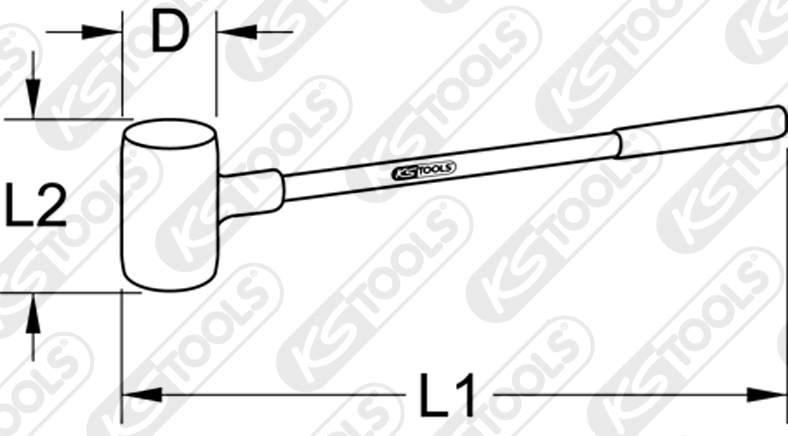 Ciocan cu protectie KSTOOLS KS140.5259