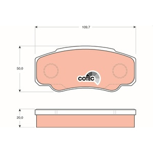 Kit de plaquettes de frein, frein à disque