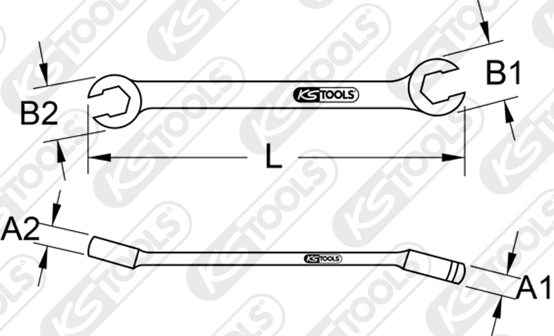 Cheie inelara dubla KSTOOLS KS517.0253