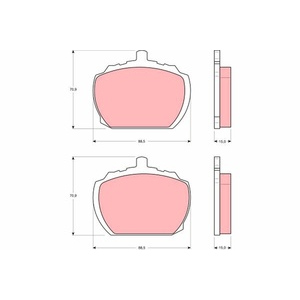 Kit de plaquettes de frein, frein à disque