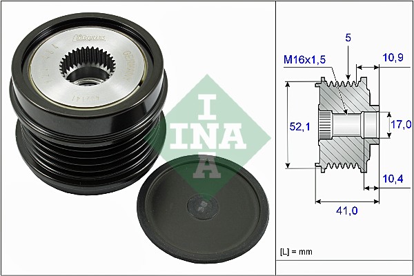 535 0149 10 INA Dispositivo ruota libera alternatore Largh.: 37,3mm, Attrezzi speciali necessari per montaggio | AUTODOC prezzo e recensioni
