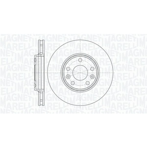 Disque de frein essieu avant ventilé