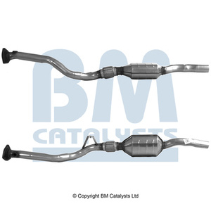 Catalyseur avec pièces rapportées à gauche