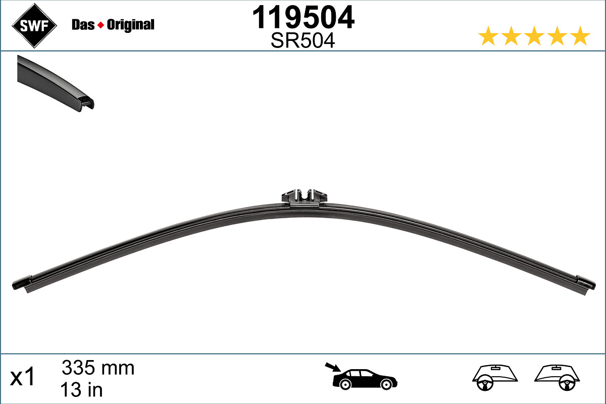 SWF DAS ORIGINAL 119477 Tergicristalli 680, 425 mm