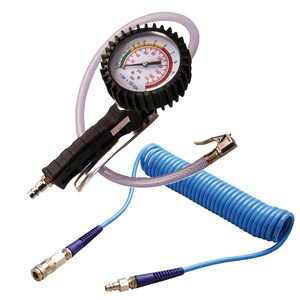 Pistolet pneumatique de gonflage + tuyau spiralé, 6 m