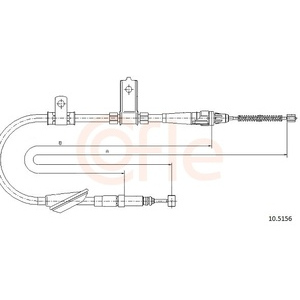 Tirette à câble, frein de stationnement