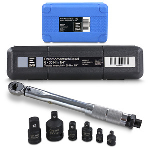 Clé dynamométrique - 6 - 30 Nm - 1/4" + jeu d'adaptateurs - 6 pcs.