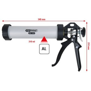 Hand operated mastic gun, 310ml, 340mm