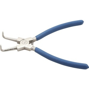 Pince à circlips - coudée - pour circlips intérieurs - 225 mm