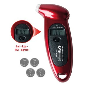 Digital tire pressure gauge, 0.20-10.0 bar