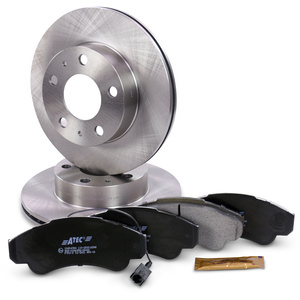 Disques de frein + plaquettes de frein essieu avant ventilés