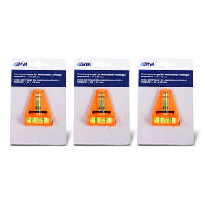 3x Niveau à bulle en croix magnétique pour camping-cars/remorques - 40x59mm