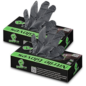 2x gants nitrile XL noir 50 pièces