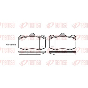 Kit de plaquettes de frein, frein à disque