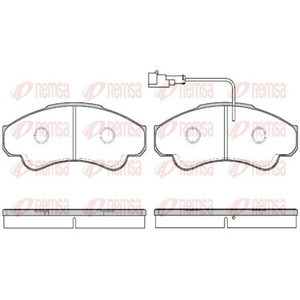 Kit de plaquettes de frein, frein à disque