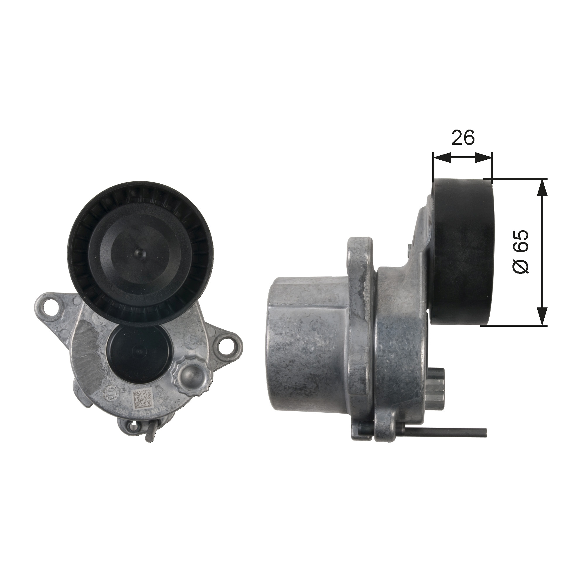 Galoppino Guidacinghia Gates T36417 - Cuscinetto Poly-V Per Cinghia Servizi - Qualità OE