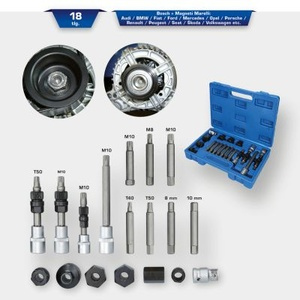 Alternator pulley kit, 18 pcs