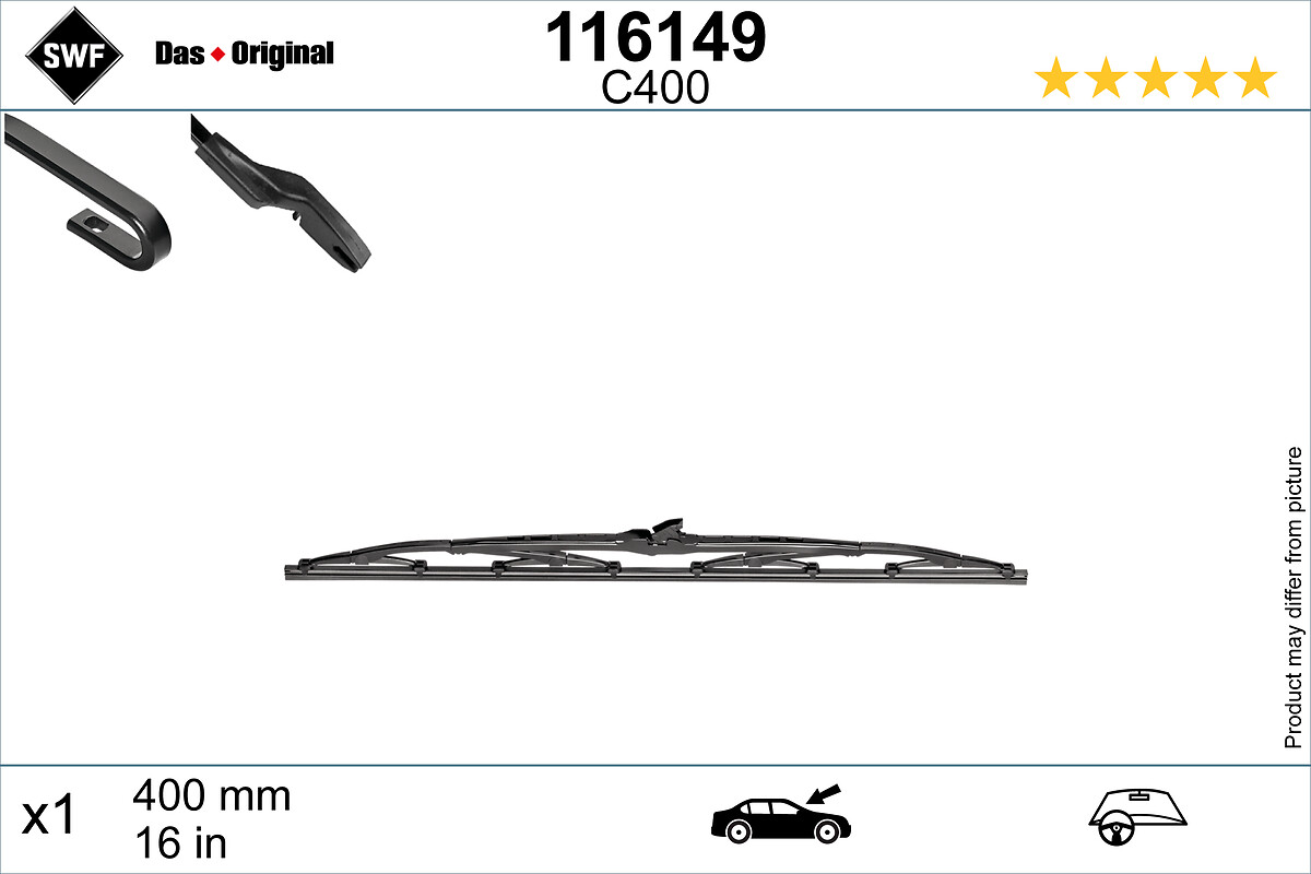 Tergicristalli Formentor SUV Spazzole Tergicristallo Per Ford Kuga MK1 2007-2015,Lunghezza Spazzola SWF Valeo