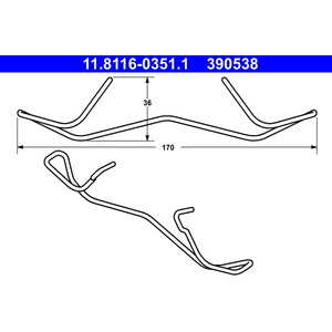 Ressort, étrier de frein