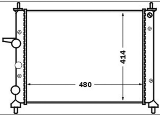 MAHLE CR 1442 000S - Radiateur, refroidissement du moteur