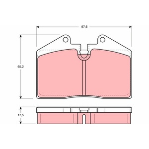 Kit de plaquettes de frein, frein à disque