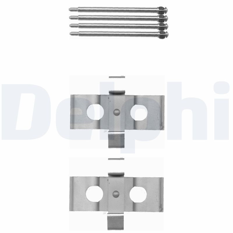 DELPHI LX0393 - Jeu d'accessoires, plaquette de frein à disque