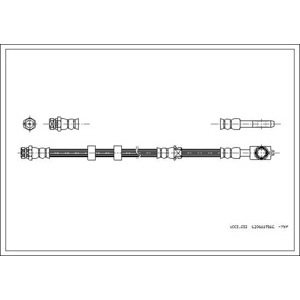 Flexible de frein QUALITÉ DE PREMIER ÉQUIPEMENT