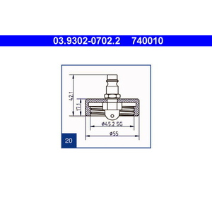 Adaptateur de purge E20