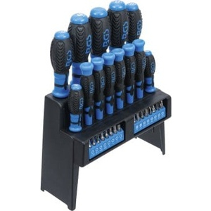 Jeu de tournevis Assortiment d'embouts dans un support en plastique 29 pcs.