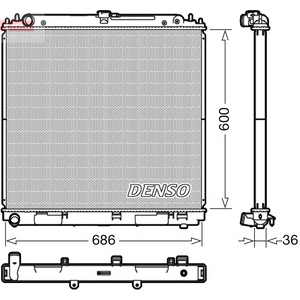 DRM13010 DENSO Radiatore motore Alluminio, 580 x 305 x 38 mm DRM13010 ❱❱❱ prezzo e esperienza