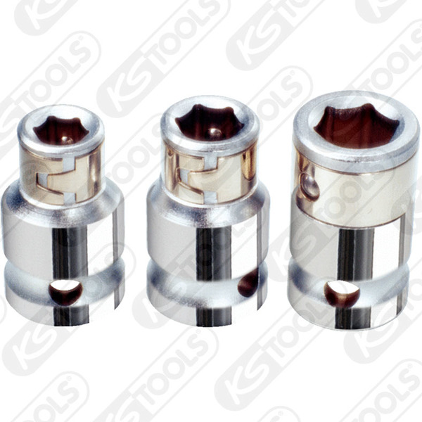 KS TOOLS 918.3983 - 3/8" CHROMEplus Bit adaptor socket, for 1/4"