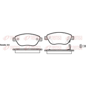 Kit de plaquettes de frein, frein à disque