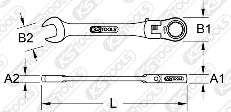 Cheie cu clichet combinata KSTOOLS KS503.4808