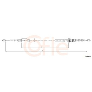Tirette à câble, frein de stationnement
