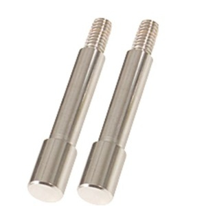 Round adaptor, pack of 2, chrome plated, 10mm