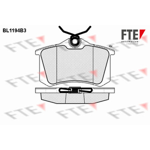 Kit de plaquettes de frein, frein à disque