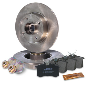 Disques de frein+plaquettes+palier+bague ABS arrière