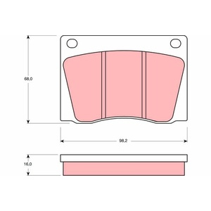 Kit de plaquettes de frein, frein à disque
