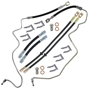 6x tuyau de frein + ressort de maintien avant + arrière