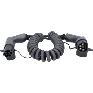 Câble de charge spiralé type 2 sur type 2 11 kW, 32 A, 400 V, mode 3, 5m