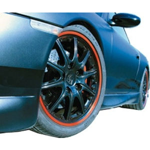 Design de jantes Pin Striping rouge