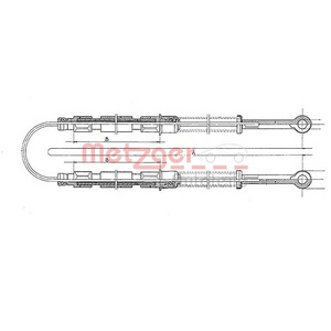 Tirette à câble, frein de stationnement