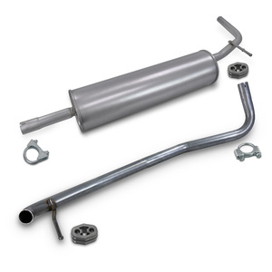 Silencieux central + tuyau de sortie + matériel de montage